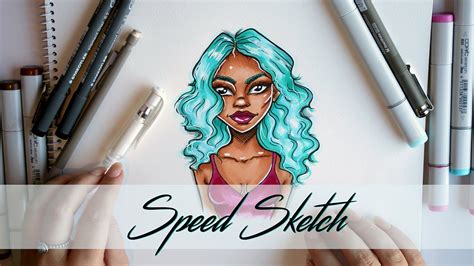 Speed Sketch X Copic Markers Youtube