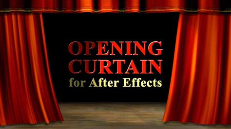 Free ae after effects templates… free graphic graphicriver.psd.ai. Realistic Opening Curtain in After Effects - YouTube