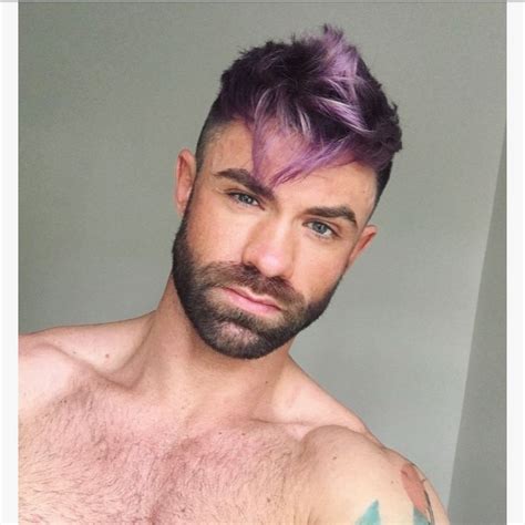Model Male Purple Hair