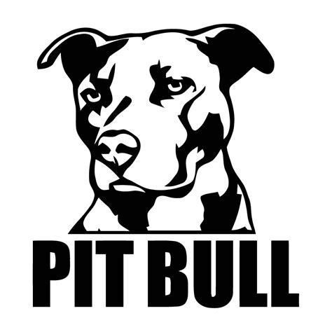 Download Pitbull Png Download Pit Bull Head Vector Hd Transparent