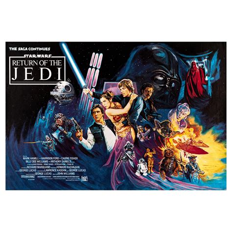 Star Wars Return Of The Jedi Original Vintage Us One Sheet Film