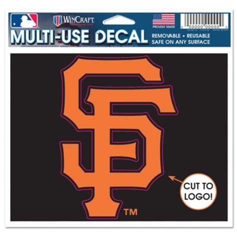 San Francisco Giants 45x575 Die Cut Ultra Decal At Sticker Shoppe