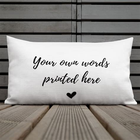Custom Text Pillow Personalized Pillows Personalized Pillow Etsy