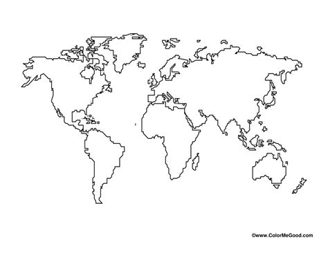 Printable world maps are a great addition to an elementary geography lesson. World Blank Map Worksheet | Have Fun Teaching