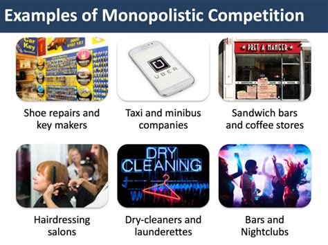 Describe and give examples of monopolistically competitive industries. Features of perfect competition and monopoly. Difference ...