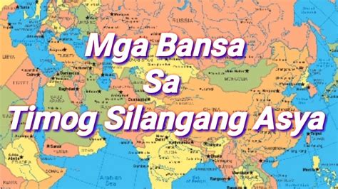Mga Bansa Sa Timog Silangang Asya Youtube