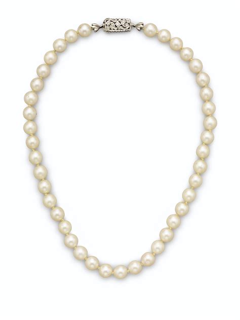 cultured pearl and diamond necklace christie s