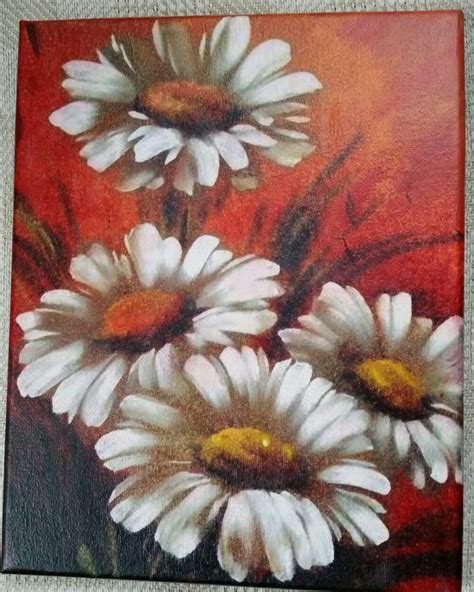 Margaritas Flower Painting Images Flower Painting Canvas Acrylic