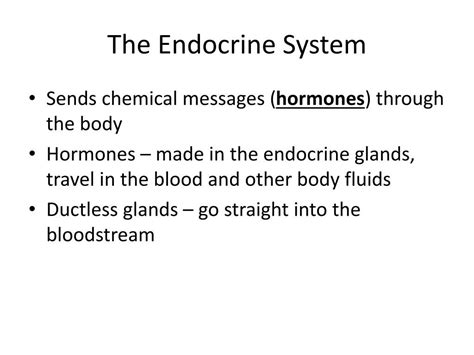 Ppt The Endocrine System Powerpoint Presentation Free Download Id