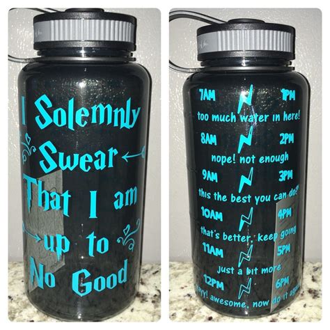 I solemnly swear i am up to no good harry potter water bottle - work