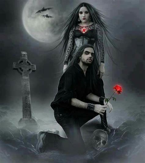 A Gothic Dark Couple Beautiful Dark Art Gothic Images Gothic Vampire