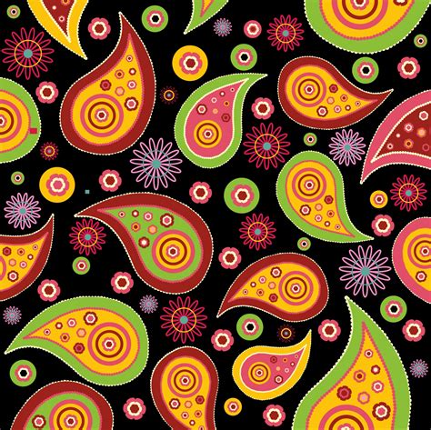 Paisley Wallpaper Pattern Colorful Free Stock Photo Public Domain