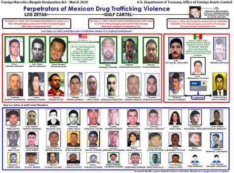Los Zetas And Gulf Cartel Perpetrators Organizational Chart