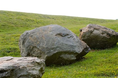 Boulders Rocks On Green Grass Free Image Download