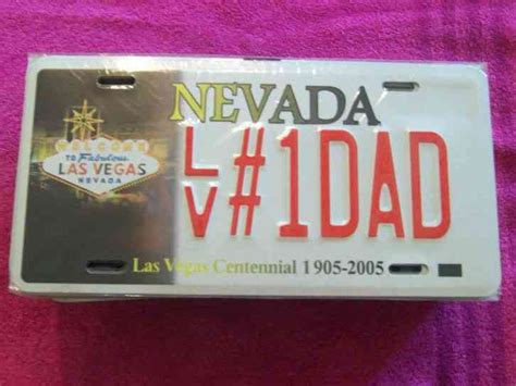 Nevada License Plate The Silver State 086 Cvy Joshua Tree