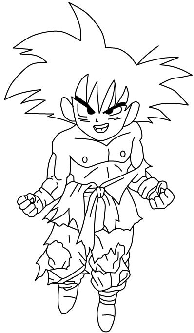 The step by step images will explain how. Kid Goku (GT) by SbdDBZ on DeviantArt