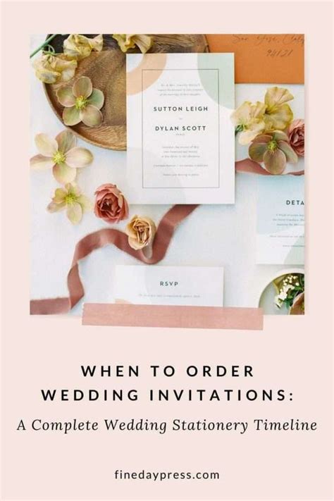 When To Order Wedding Invitations A Complete Wedding Stationery