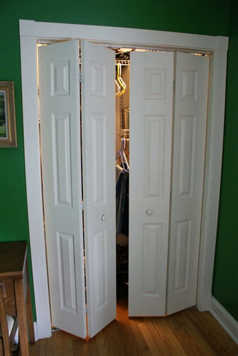Converting a Bi-Fold Door | Closet door makeover, Folding closet doors