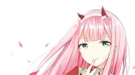 Download hd wallpapers for free on unsplash. Darling In The FranXX Green Eyes Zero Two With Background Of White HD Anime Wallpapers | HD ...