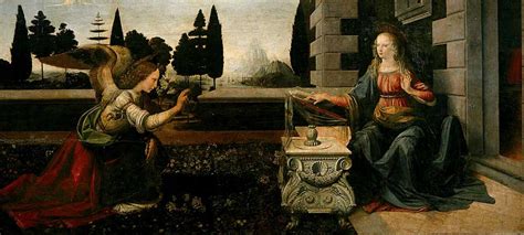 The Annunciation By Da Vinci