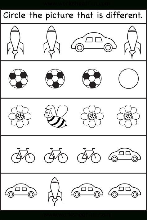 Size Worksheets Bigger Smaller Or The Same Size Free Printable