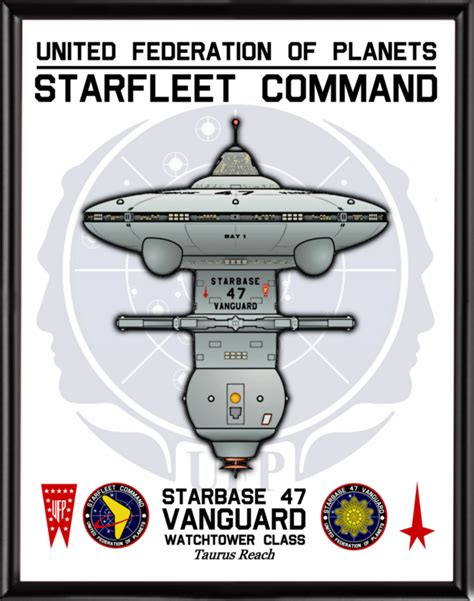 A Poster For Starbase 47 Vanguard Fron The Star Trek Novel Series Star
