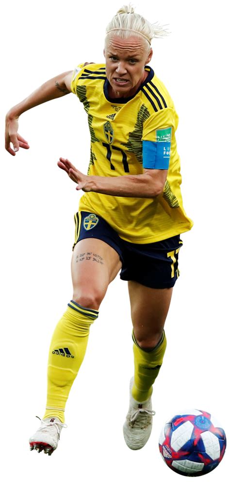 She serves as captain for her club and national team. Caroline Seger football render - 54704 - FootyRenders