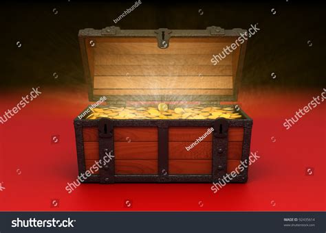 Treasure Chest Gold Coins Stock Illustration 92435614 Shutterstock