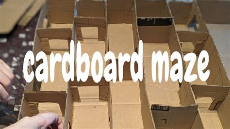 Cardboard Maze Youtube