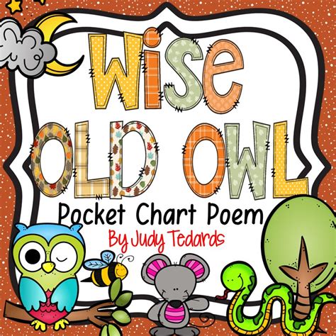 Wise Old Owl {pocket Chart Poem} Made By Teachers