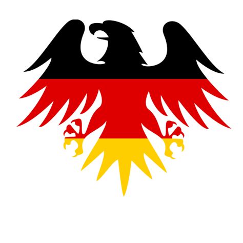 German Flag Heraldic Eagle Free Svg