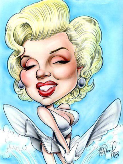 Marilyn Monroe Caricature By Tom Richmond Caricatures De C L Brit S Pop Art Marilyn Dessin