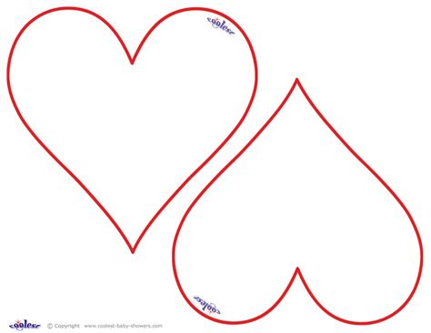 Heart Shapes To Print Clipart Best