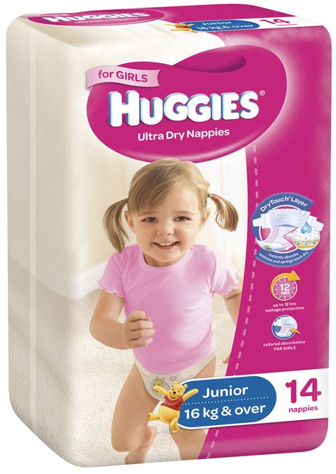 Buy Huggies Ultra Dry Nappies Junior Girl At Mighty Ape Nz