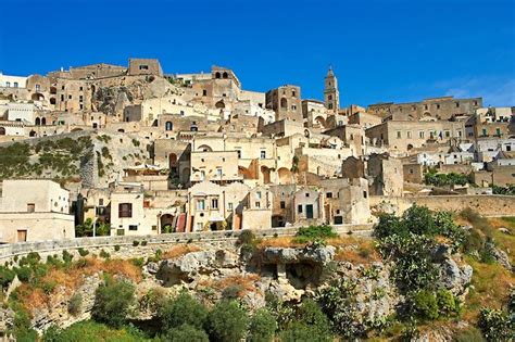 The Ancient Cave Dwellings In Matera Southern Italy A Unesco World