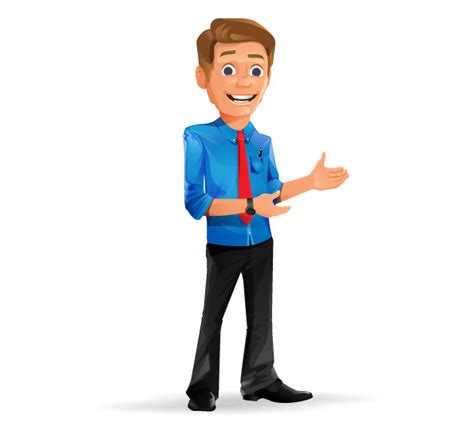 Charming Businessman Vector Character Vector Characters