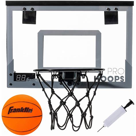 Illuminated Over The Door Indoor Basketball Hoop With Led Scoring The