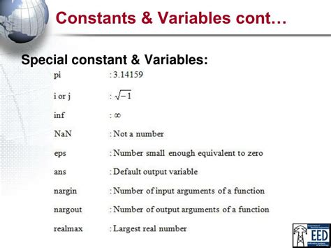 Ppt Matlab Constants Variables And Expression Powerpoint Presentation