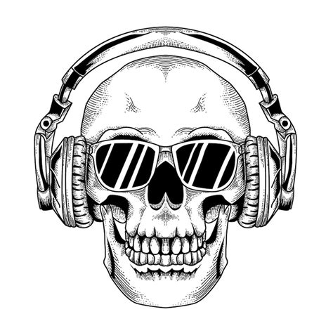 Skeleton Dj Svg Party Svg Music Fest Headset Turntable M Inspire Uplift