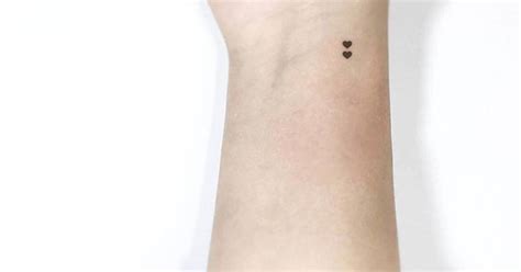 Tiny Black Heart Couple Temporary Tattoo Get It Here
