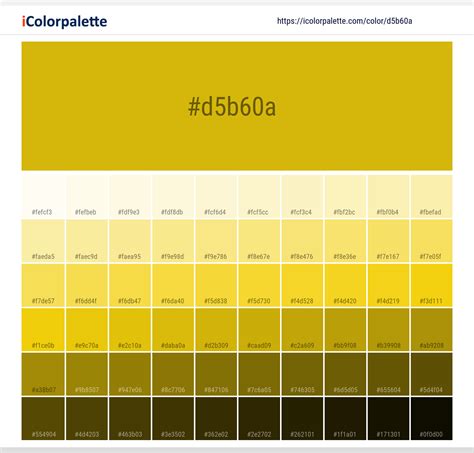 Hex Color Code D5b60a Dark Yellow Color Information Hsl Rgb