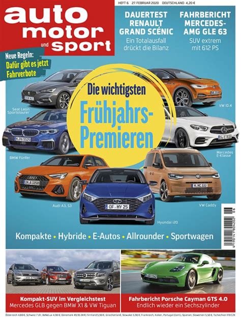 Auto Motor Und Sport Einzelheft Print Motor Presse Shop