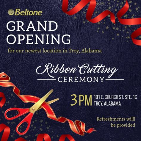 Ribbon Cutting Template Postermywall