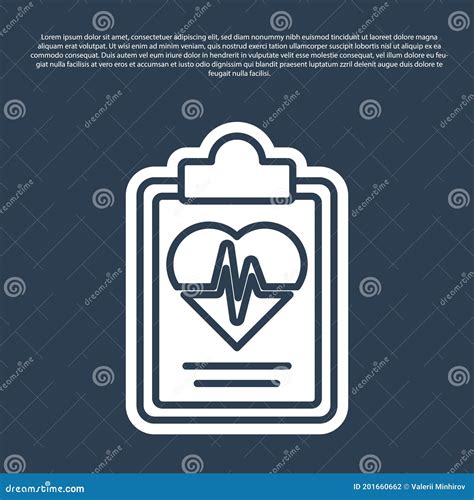 Blue Line Health Insurance Icon Isolated On Blue Background Patient