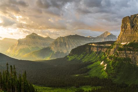 Expose Nature Stormy Sunrise At Glacier National Park 7952 X 5304 Oc