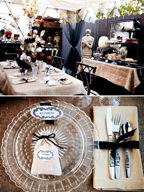 The menu at your elegant halloween dinner party should consist of spooky spreads, and we have all the tricks. Haunted Halloween Dinner Party (Spooky & Vintage ...