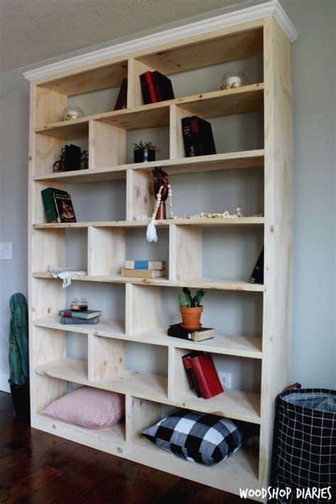 How to build bookshelves around a fireplace. How to Build a Simple Modern DIY Bookshelf