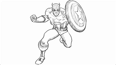 How To Draw Captain America Youtube
