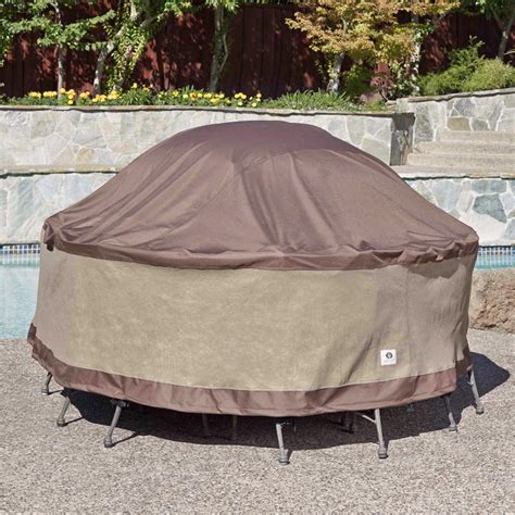 Duck Covers Essential Square Patio Table With Chairs Cover 76 Inch