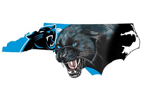 Carolina Panthers State Illustration Art Logo Charlotte Hornets Logo